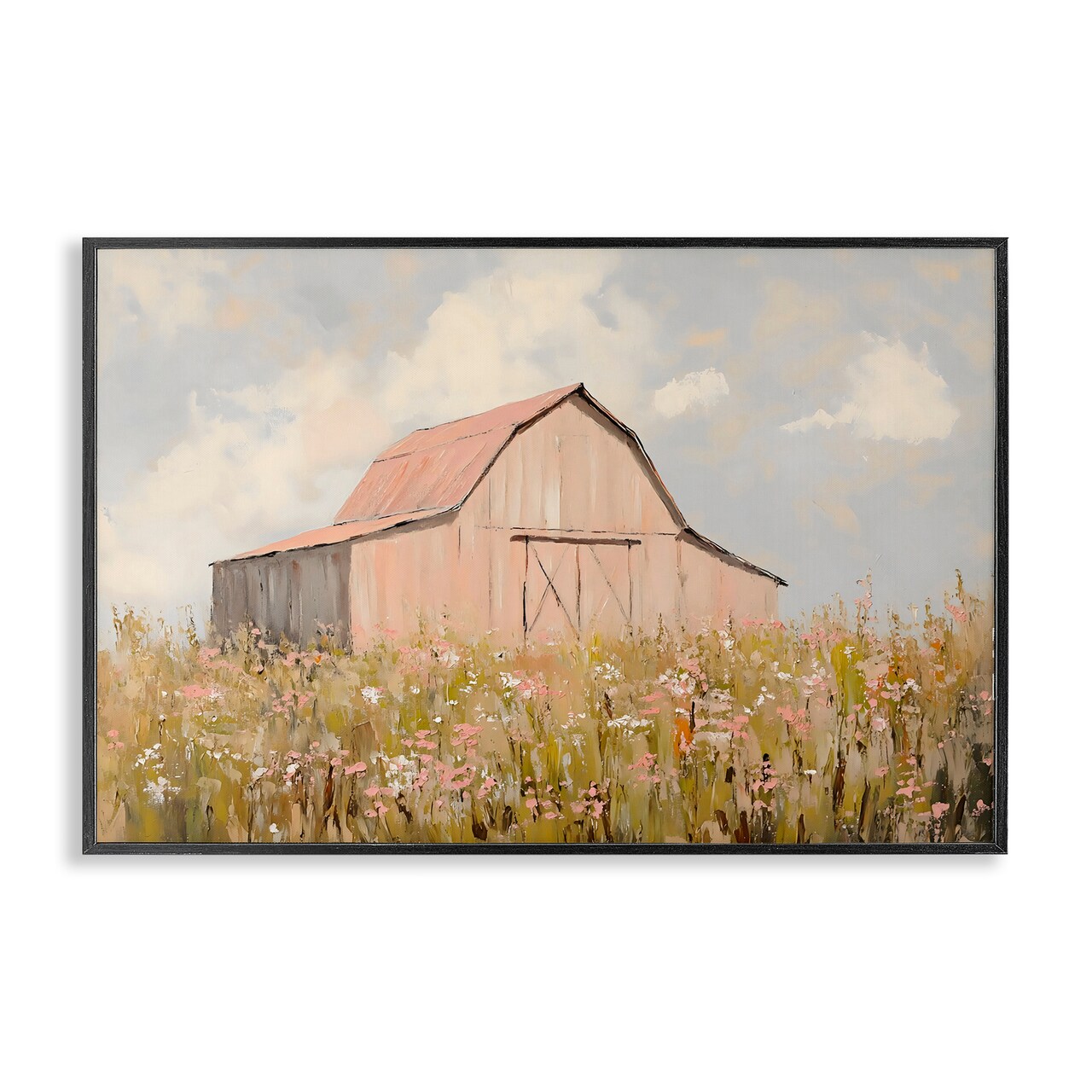 Stupell Industries Blush Pink Barn Framed Giclee, design by Franklyn Gregory